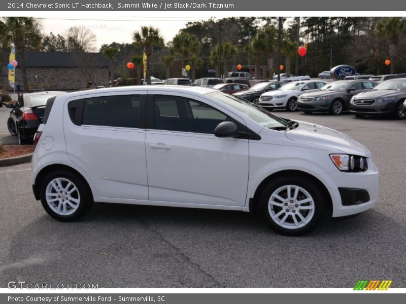 Summit White / Jet Black/Dark Titanium 2014 Chevrolet Sonic LT Hatchback