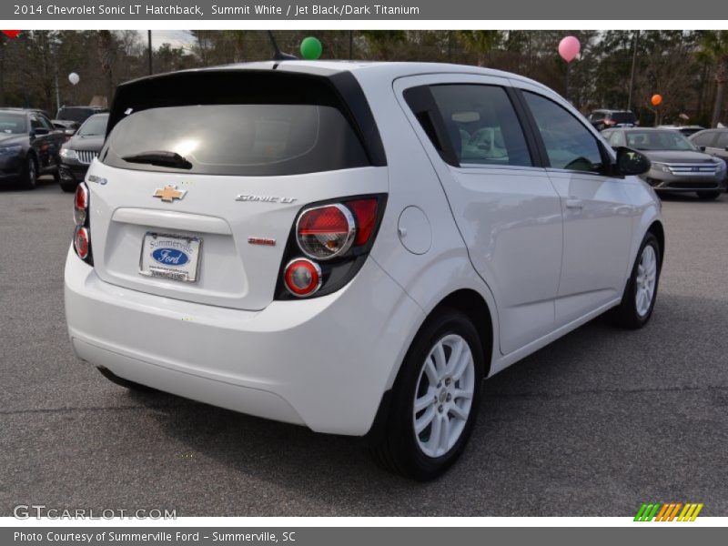 Summit White / Jet Black/Dark Titanium 2014 Chevrolet Sonic LT Hatchback