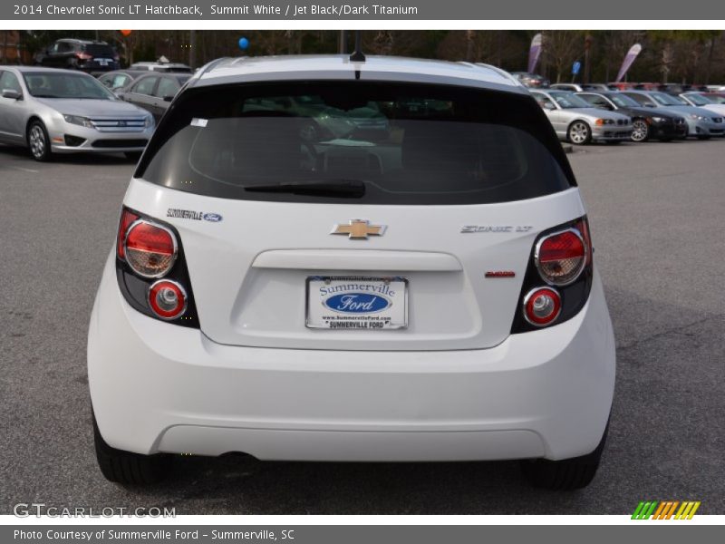 Summit White / Jet Black/Dark Titanium 2014 Chevrolet Sonic LT Hatchback