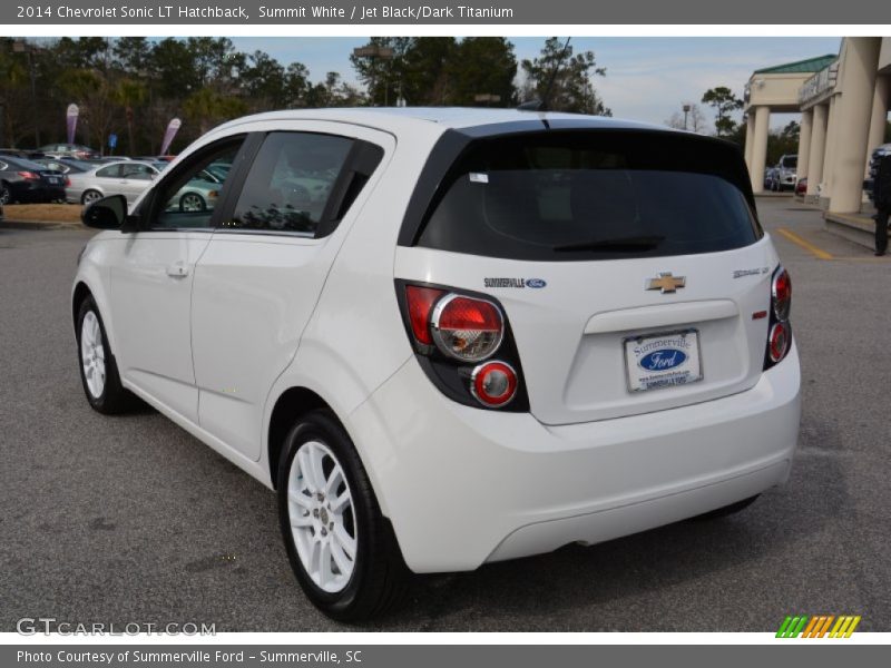Summit White / Jet Black/Dark Titanium 2014 Chevrolet Sonic LT Hatchback