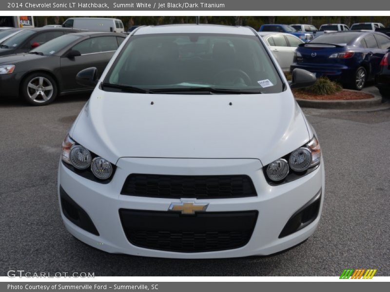 Summit White / Jet Black/Dark Titanium 2014 Chevrolet Sonic LT Hatchback