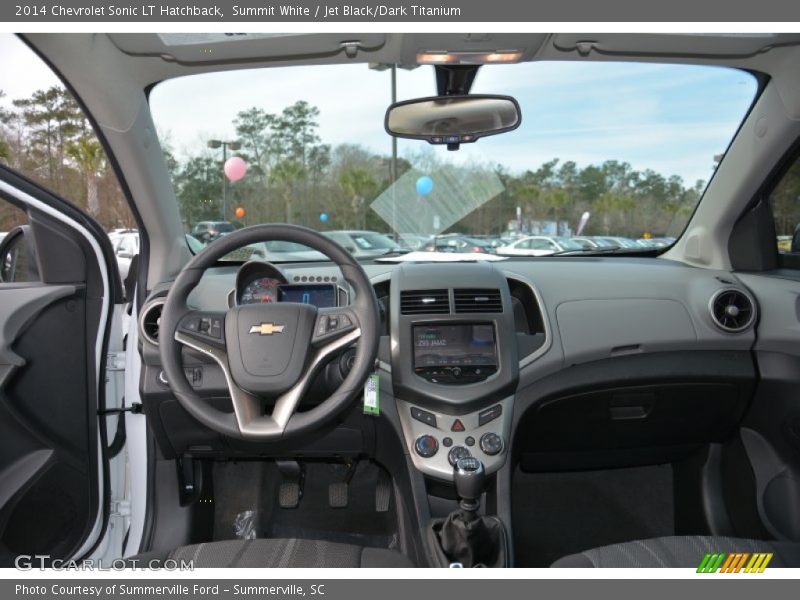 Summit White / Jet Black/Dark Titanium 2014 Chevrolet Sonic LT Hatchback