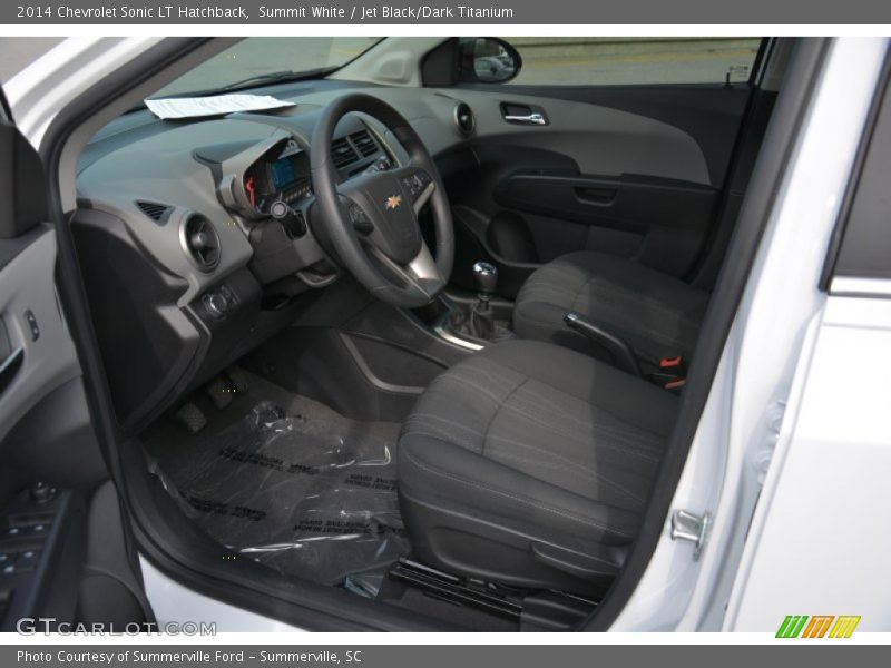 Summit White / Jet Black/Dark Titanium 2014 Chevrolet Sonic LT Hatchback