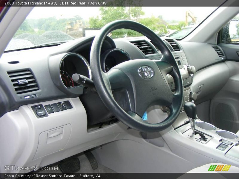 Salsa Red Pearl / Ash Gray 2008 Toyota Highlander 4WD