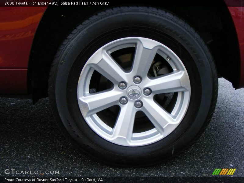 Salsa Red Pearl / Ash Gray 2008 Toyota Highlander 4WD