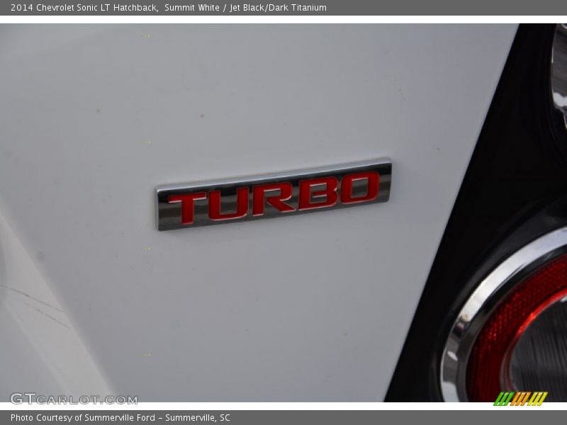 Summit White / Jet Black/Dark Titanium 2014 Chevrolet Sonic LT Hatchback