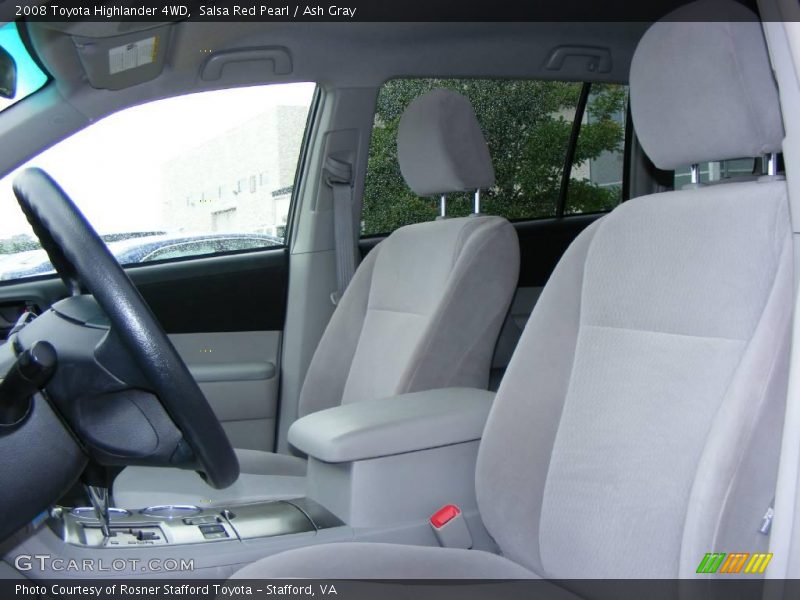 Salsa Red Pearl / Ash Gray 2008 Toyota Highlander 4WD