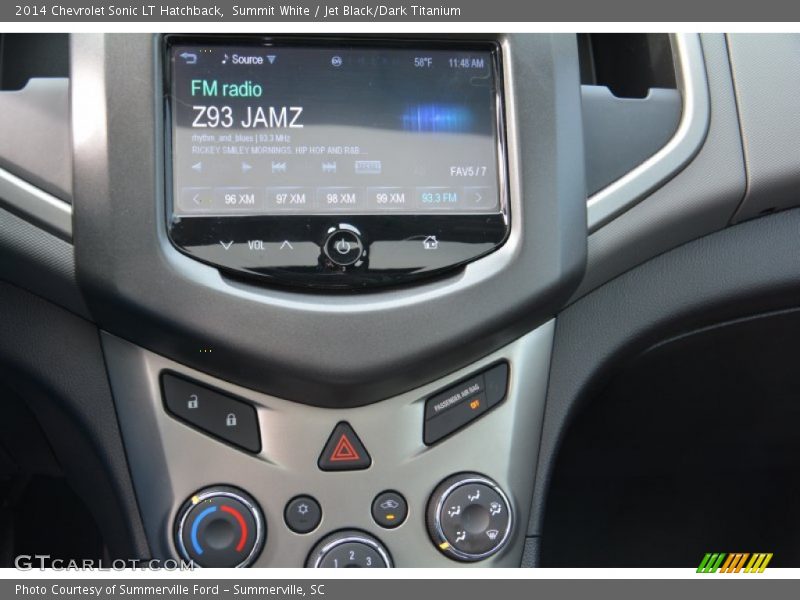 Summit White / Jet Black/Dark Titanium 2014 Chevrolet Sonic LT Hatchback