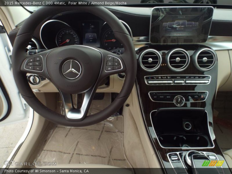 Polar White / Almond Beige/Mocha 2015 Mercedes-Benz C 300 4Matic