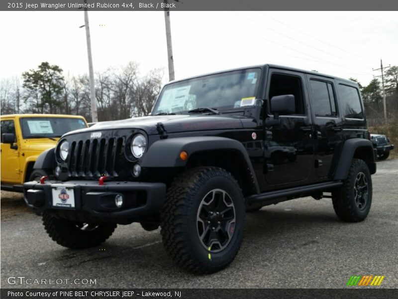 Black / Black 2015 Jeep Wrangler Unlimited Rubicon 4x4