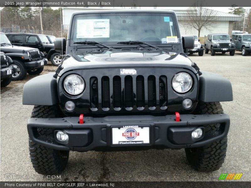 Black / Black 2015 Jeep Wrangler Unlimited Rubicon 4x4
