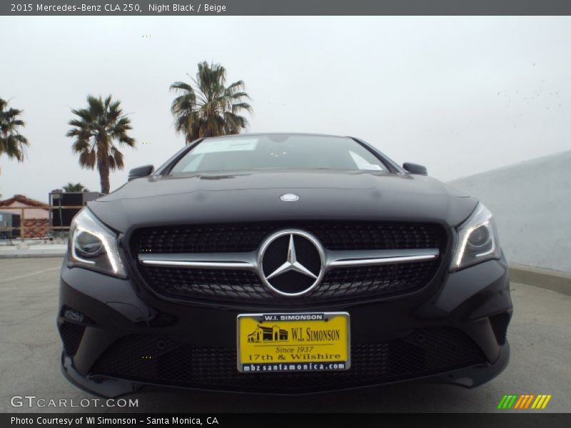 Night Black / Beige 2015 Mercedes-Benz CLA 250
