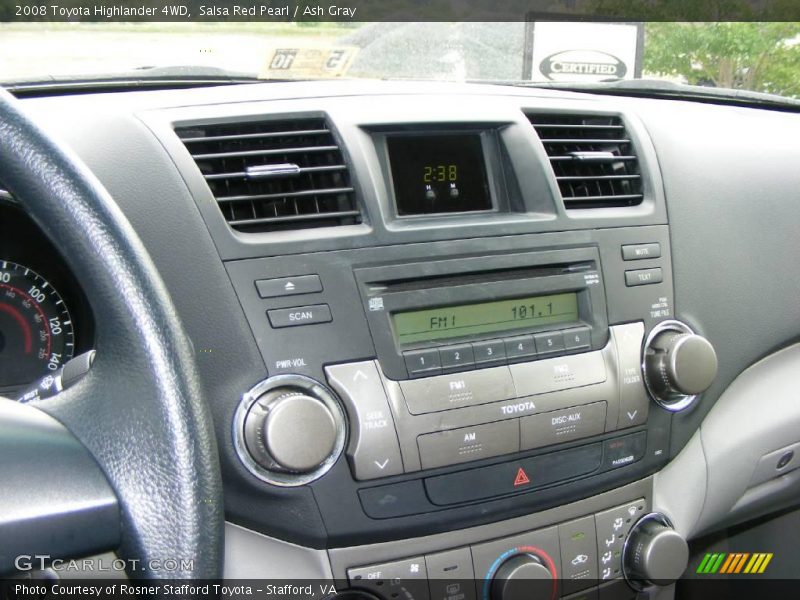 Salsa Red Pearl / Ash Gray 2008 Toyota Highlander 4WD
