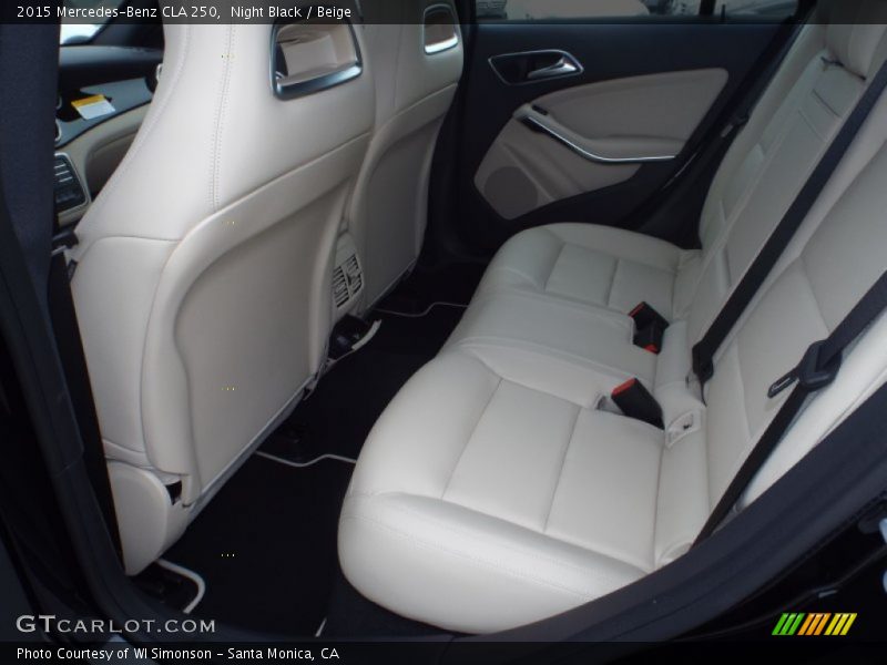 Rear Seat of 2015 CLA 250