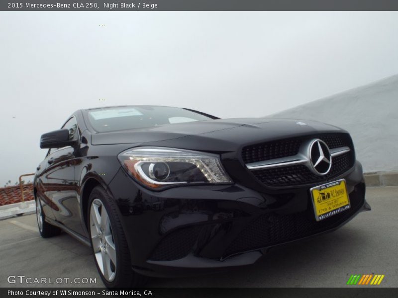 Night Black / Beige 2015 Mercedes-Benz CLA 250