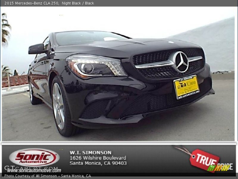 Night Black / Black 2015 Mercedes-Benz CLA 250
