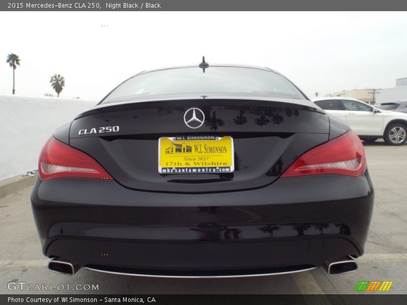Night Black / Black 2015 Mercedes-Benz CLA 250