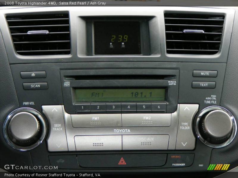 Salsa Red Pearl / Ash Gray 2008 Toyota Highlander 4WD