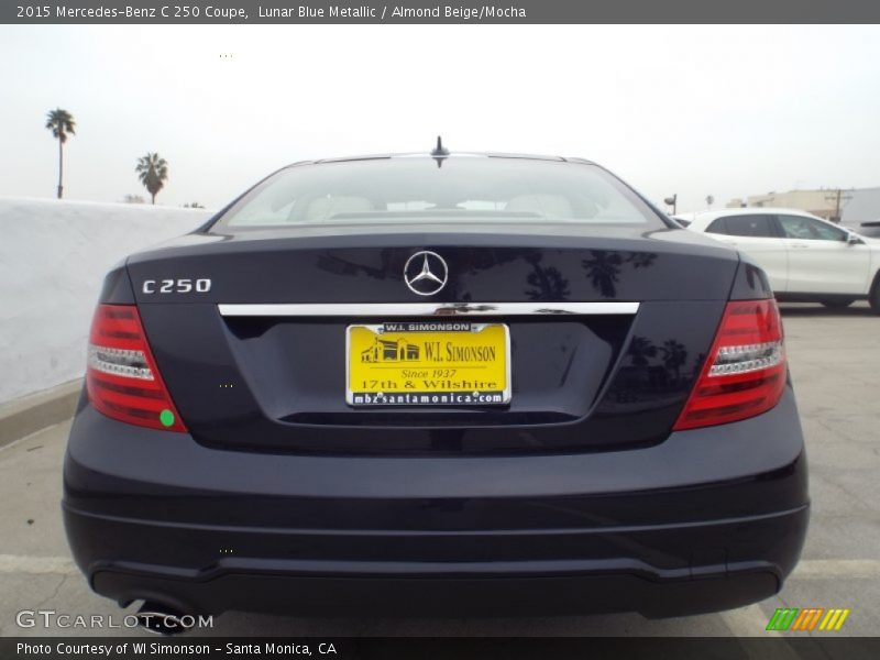 Lunar Blue Metallic / Almond Beige/Mocha 2015 Mercedes-Benz C 250 Coupe