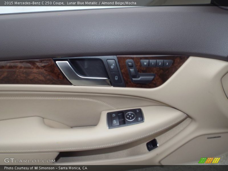 Lunar Blue Metallic / Almond Beige/Mocha 2015 Mercedes-Benz C 250 Coupe