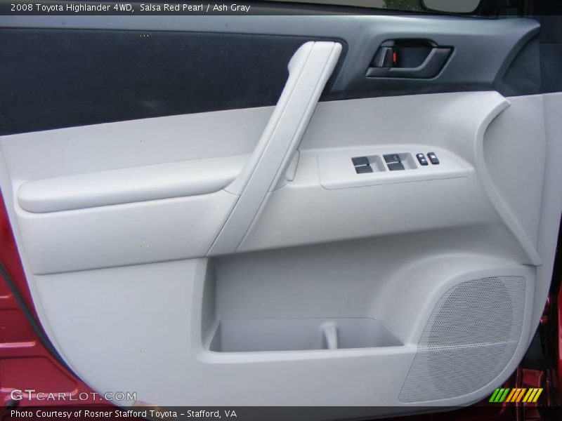 Salsa Red Pearl / Ash Gray 2008 Toyota Highlander 4WD