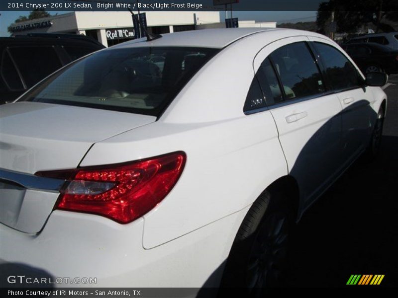 Bright White / Black/Light Frost Beige 2014 Chrysler 200 LX Sedan