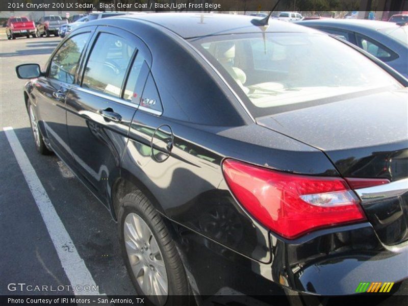 Black Clear Coat / Black/Light Frost Beige 2014 Chrysler 200 LX Sedan