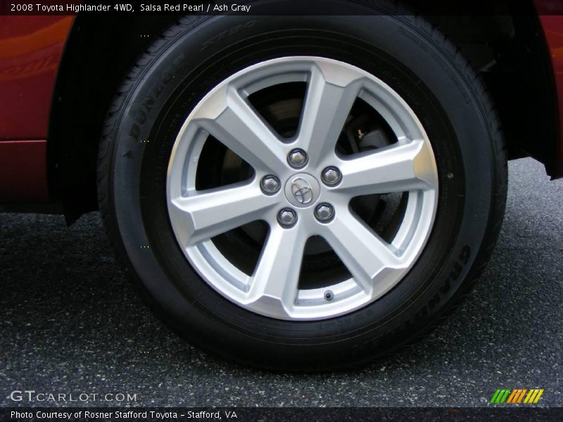 Salsa Red Pearl / Ash Gray 2008 Toyota Highlander 4WD