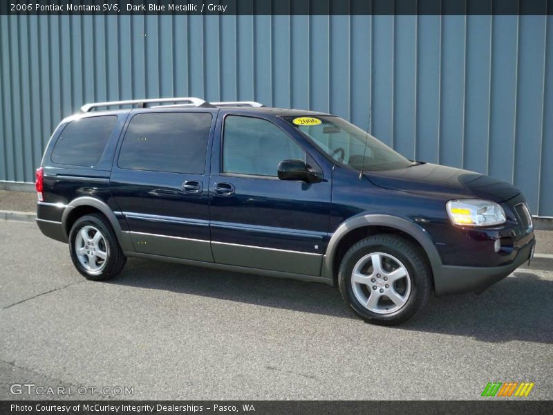 Dark Blue Metallic / Gray 2006 Pontiac Montana SV6