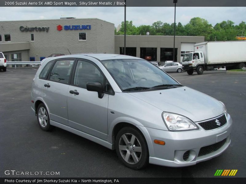 Silky Silver Metallic / Black 2006 Suzuki Aerio SX AWD Sport Wagon