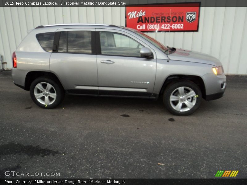 Billet Silver Metallic / Dark Slate Gray 2015 Jeep Compass Latitude