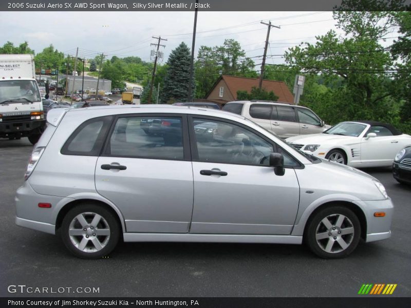 Silky Silver Metallic / Black 2006 Suzuki Aerio SX AWD Sport Wagon