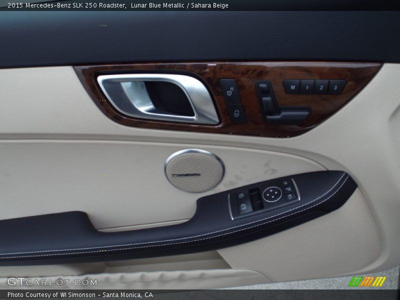 Lunar Blue Metallic / Sahara Beige 2015 Mercedes-Benz SLK 250 Roadster