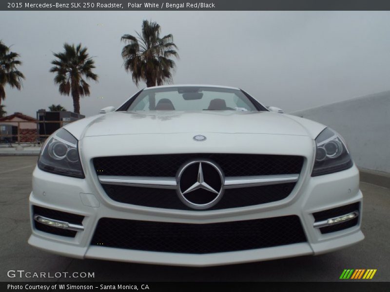 Polar White / Bengal Red/Black 2015 Mercedes-Benz SLK 250 Roadster