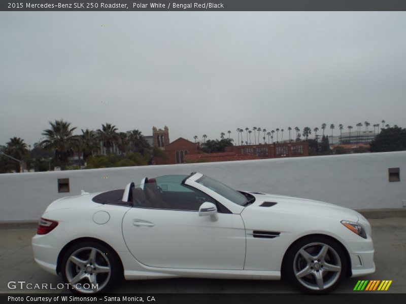 Polar White / Bengal Red/Black 2015 Mercedes-Benz SLK 250 Roadster