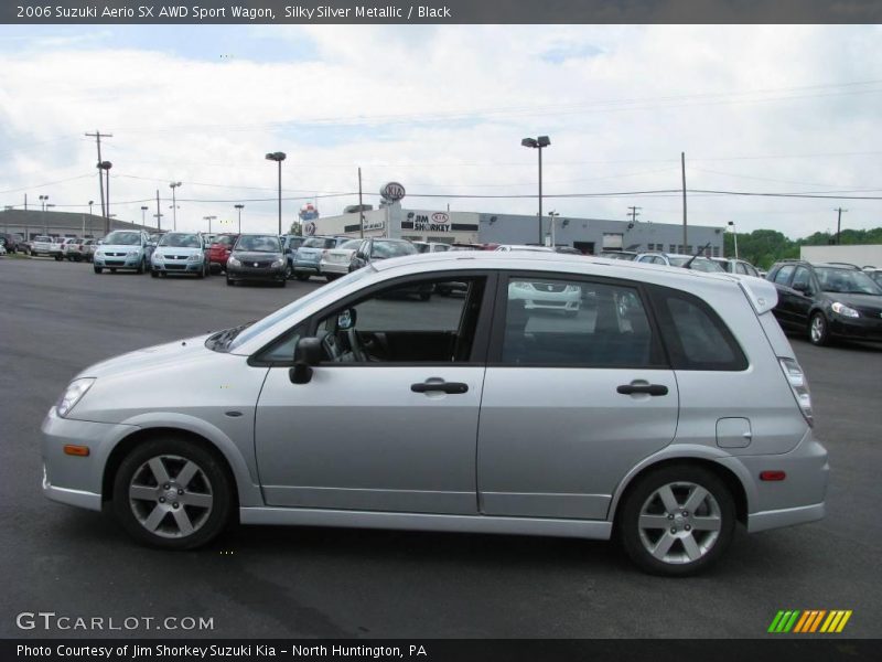 Silky Silver Metallic / Black 2006 Suzuki Aerio SX AWD Sport Wagon