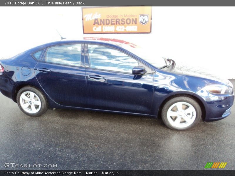 True Blue Pearl / Black 2015 Dodge Dart SXT