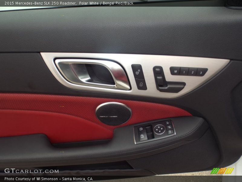 Polar White / Bengal Red/Black 2015 Mercedes-Benz SLK 250 Roadster