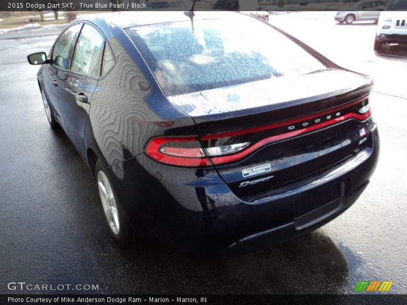 True Blue Pearl / Black 2015 Dodge Dart SXT