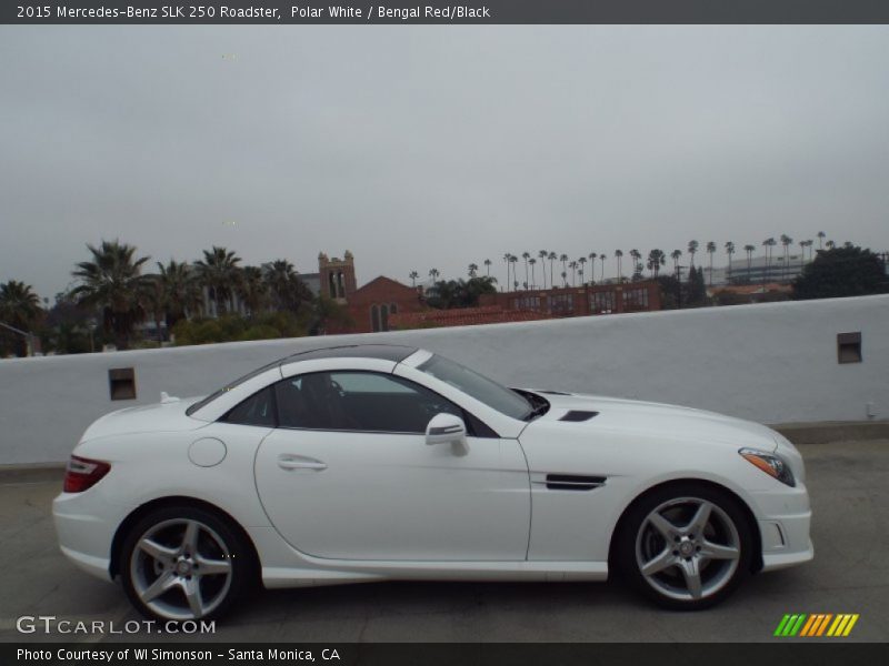 Polar White / Bengal Red/Black 2015 Mercedes-Benz SLK 250 Roadster