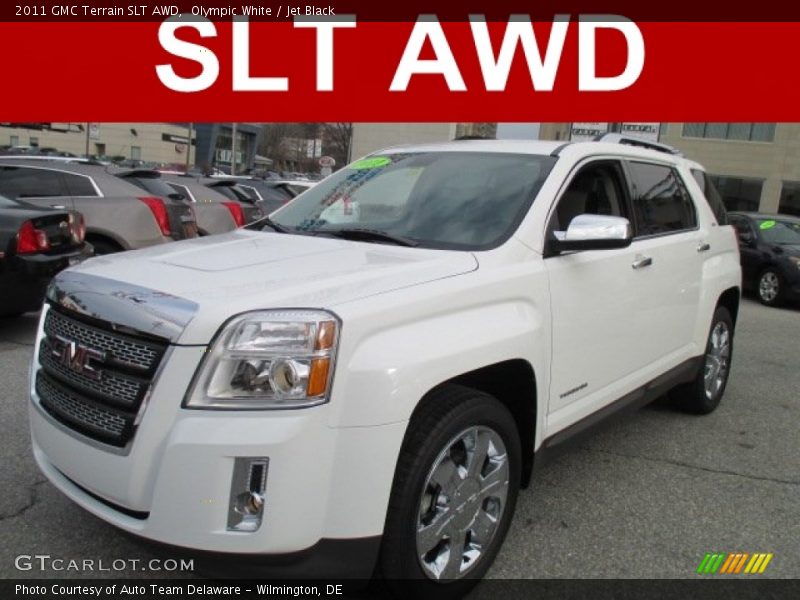 Olympic White / Jet Black 2011 GMC Terrain SLT AWD