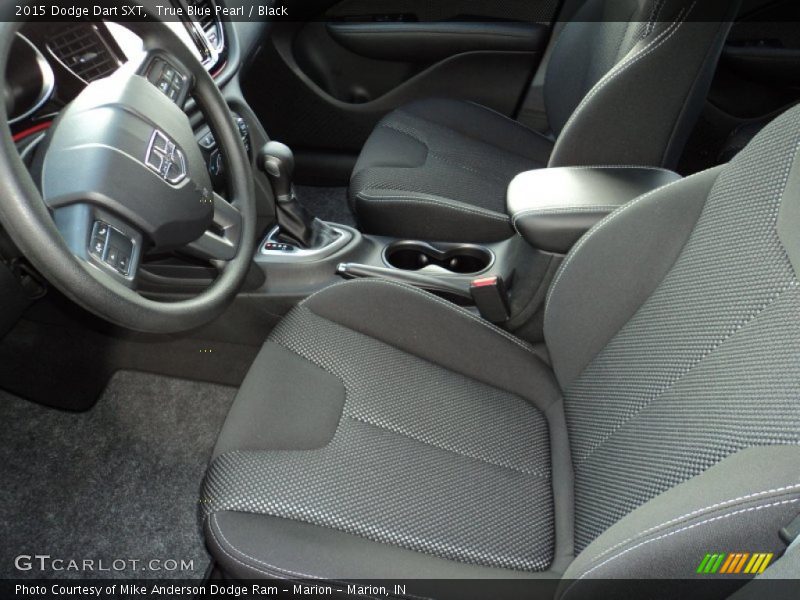 True Blue Pearl / Black 2015 Dodge Dart SXT