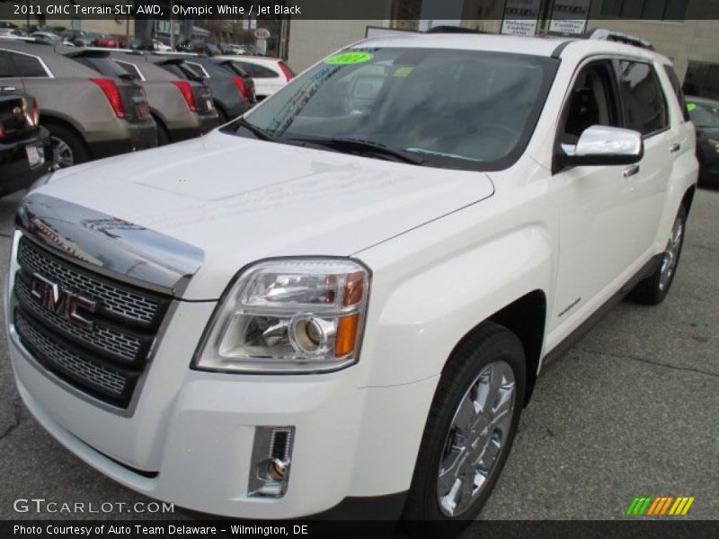 Olympic White / Jet Black 2011 GMC Terrain SLT AWD