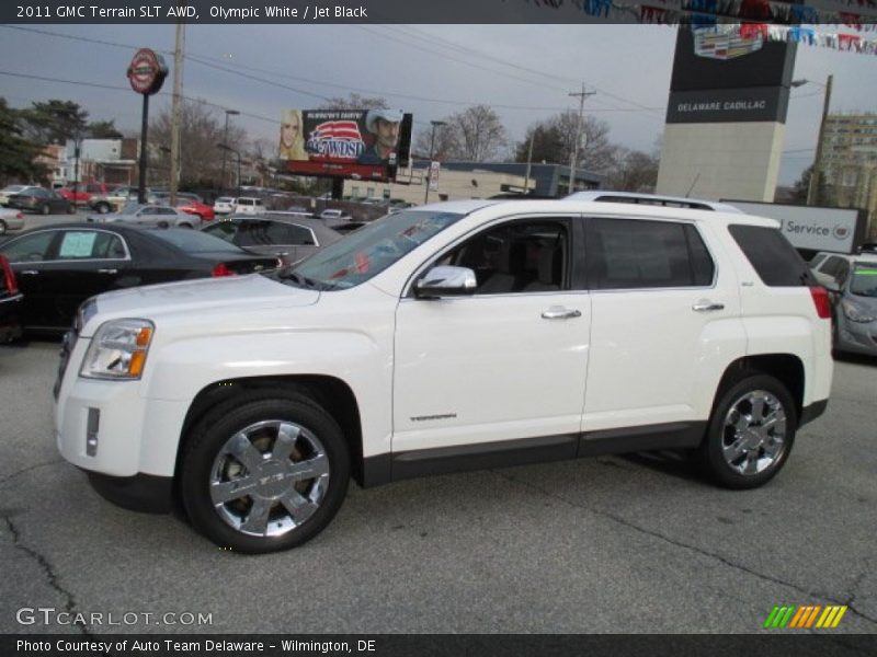 Olympic White / Jet Black 2011 GMC Terrain SLT AWD