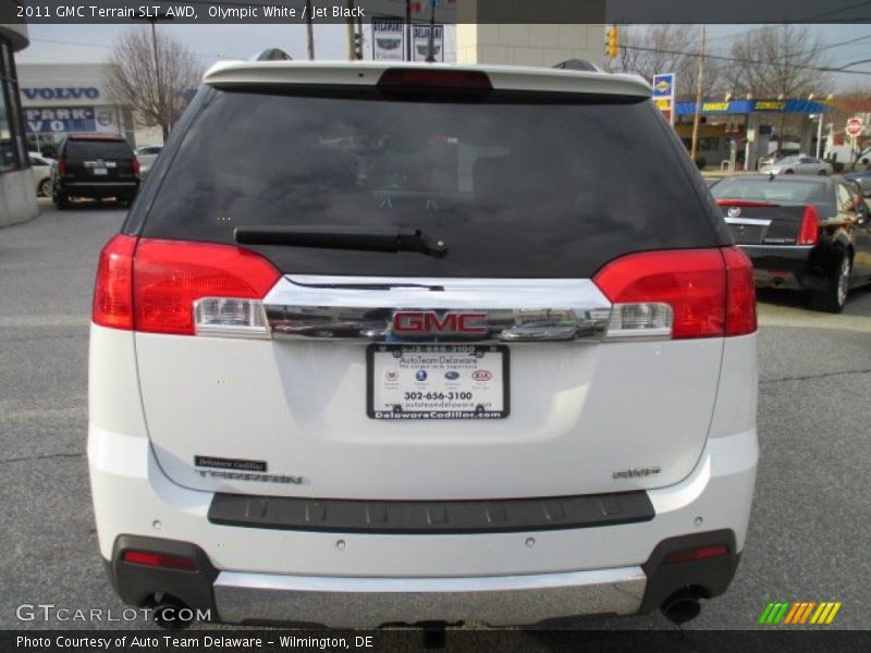 Olympic White / Jet Black 2011 GMC Terrain SLT AWD