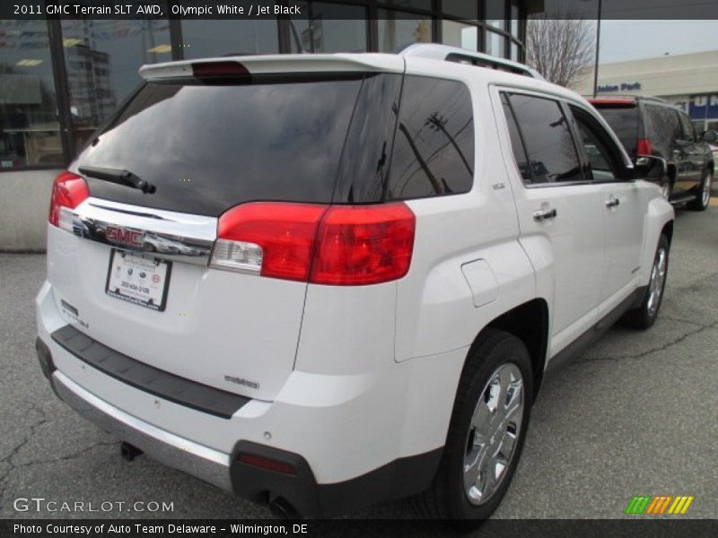 Olympic White / Jet Black 2011 GMC Terrain SLT AWD