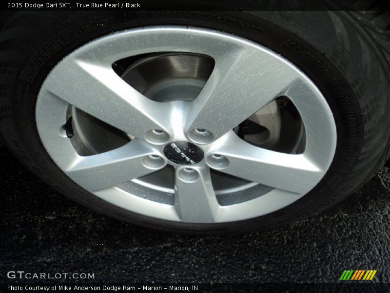 True Blue Pearl / Black 2015 Dodge Dart SXT