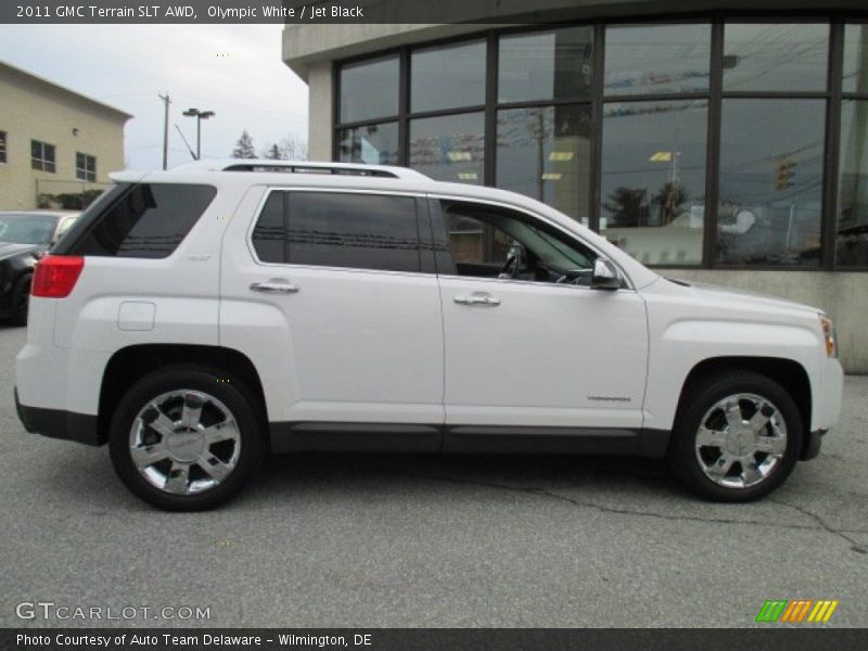 Olympic White / Jet Black 2011 GMC Terrain SLT AWD