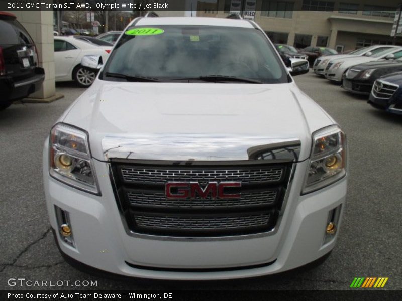 Olympic White / Jet Black 2011 GMC Terrain SLT AWD