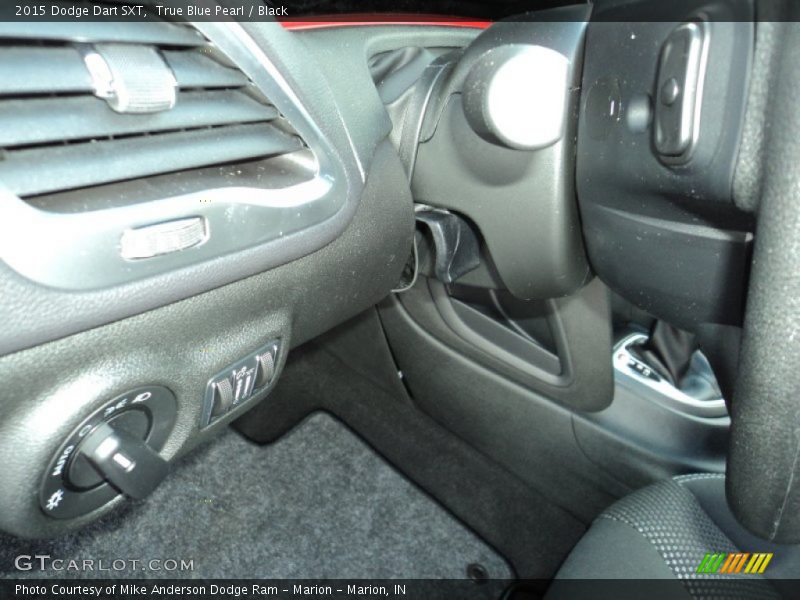 True Blue Pearl / Black 2015 Dodge Dart SXT